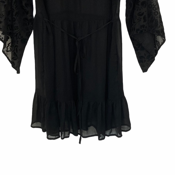 Band of Gypsies Sheer Ruffle Dress w/Neck Laces - Picture 7 of 11
